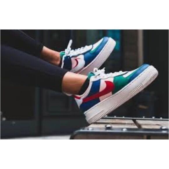 Nike Air Force 1 Shadow Low Mystic Navy Women’s Sneakers Size 9 - Picture 2 of 13